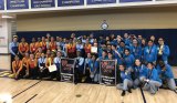 Lemoore High School and Liberty Middle School took first in the South Valley Winter Arts Association Championships held Saturday, March 30. The percussion winners are shown here shortly after taking first place.